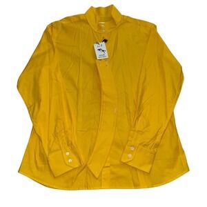 Maze Equestrian Apparel English Show Shirt Yellow Men's 18/42 XL Riding MSRP 105